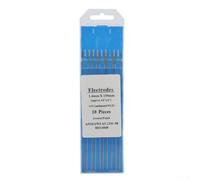 Shophubio Lot de 10 électrodes TIG WL15 Lanthane pour soudage en acier inoxydable, acier au carbone, cuivre et alliage d'aluminium, stables et longue durée de vie (1,6 mm x 150 mm)