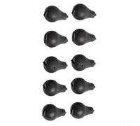 Shophubio Lot de 10 émerillons pivotants pour pêche à la carpe, compatible avec Kicker Rig End Tackle, émerillons noirs de 8 x 6 mm