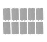 Shophubio Lot de 10 plaques de mica pour micro-ondes - Plaque de recouvrement de guide d'ondes pour four, mica, isolant résistant à la chaleur, 11,6 x 6,5 x 0,04 mm