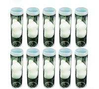 Shophubio Lot de 10 porte-pièces en plastique transparent - Tubes de protection pour pièces de monnaie de 27 mm et 30 mm - Organiseur sûr pour collections numismatiques - Solution de rangement