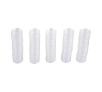 Shophubio Lot de 100 capsules de monnaie transparentes de 25 mm en plastique réutilisables pour collectionneurs, petits jetons, badges