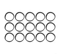 Shophubio Lot de 15 rondelles coniques en caoutchouc noir de 40 mm, joint d'étanchéité en PVC pour tuyau d'évier de cuisine, anneau d'égouttoir, cuvette de vaisselle, raccord de tuyau de robinet