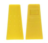 Shophubio Lot de 2 cales d'abattage en bois orange de 14 cm pour abattage d'arbre - Cales de coupe d'arbre en plastique ABS durable avec côté dentelé sécurisé