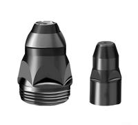 Shophubio Lot de 2 consommables de torche pour coupe-plasma - buse et électrode avec pointe en hafnium, ouverture de 1,5 mm, kit d'accessoires de coupe de ferraille