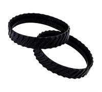 Shophubio Lot de 2 rails de nettoyage de piscine en caoutchouc - Pneus de rechange pour aspirateurs de piscine Zodiac MX8 et MX6, roues de nettoyage robustes en caoutchouc noir