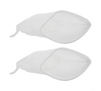 Shophubio Lot de 2 sacs filtrants de rechange blancs pour spa - Chaussettes filtrantes non tissées lavables en machine pour piscine et spa, compatibles avec les spas LA pour systèmes Aqua-Efficient