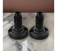 Shophubio Lot de 2 supports de pare-soleil pour base de montage d'auvent, léger et imperméable avec matériel de montage, compatible avec les bateaux gonflables, canoës, plastique ABS résistant à