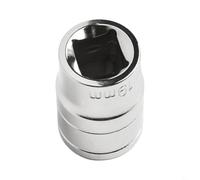 Shophubio Lot de 3 clés à douille hexagonale de 17 à 21 mm, manchon profond à six angles pour clé à cliquet, alliage d'acier au chrome vanadium, jeu de clés métriques (19 mm)