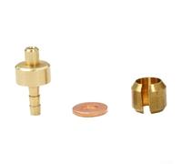 Shophubio Lot de 5 aiguilles à huile d'olive et tête en Naald pour HOPE TECH3 E4 X2 Compatible avec systèmes de frein HOPE Insert de tuyau, rondelles métalliques dorées