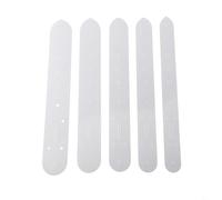 Shophubio Lot de 5 outils de poinçonnage pour sangle en cuir - En plastique transparent - Pour la fabrication de ceinture - Guide de poinçonnage de boucle - Orienté 275 mm