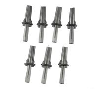 Shophubio Lot de 7 cales de pierre de 14 mm, fendeuse de roche dure avec jeu de plumes et de cales, outils de briser le béton, fendeurs de roche de granit, kit de burin de maçonnerie