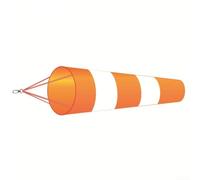 Shophubio Manche à air d'aéroport, en polyester indéchirable avec bandes réfléchissantes, tailles 60/80/100 cm pour l'aviation, la météorologie et une utilisation en extérieur (100 cm)