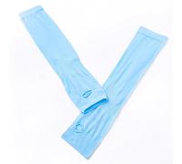 Shophubio Manchettes de cyclisme en tissu de soie Ice - Protection UV, respirantes et évacuant l'humidité pour la randonnée en plein air, le cyclisme, du printemps à l'automne (bleu)