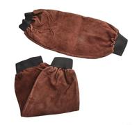Shophubio Manchon de soudage, résistant à la chaleur et durable en cuir avec crochet réglable, couvre-bras de protection pour soudeurs industriels et manufacturiers