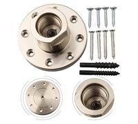 Shophubio Mandrin à vis en acier de 7,6 cm pour tournage du bois - Mandrin en spirale et plaque de montage, filetage de 2,5 cm x 8 TPI, convient pour bol et broche