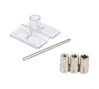 Shophubio Mandrin sans clé Mini perceuse manuelle avec 10 forets en acier rapide (0,8 - 3,0 mm) pour artisanat, bijoux, horlogerie et PCB Work