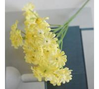 Shophubio Marguerites de camomille en soie - Fleurs artificielles élégantes pour centres de table, décoration florale sans eau, décoration de printemps et de mariage (jaune)