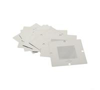 Shophubio Metal for Reballing Station Fixture, 90 mm Silver PCB Jig for Heavy Ball Table with 10 Pcs Welder Stencil Template Set (HT-90) (10 pochoirs uniquement)