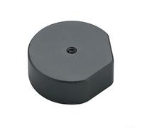 Shophubio Mini plaque de montage avec filetage 6,35 mm - 20 - Adaptateur en alliage d'aluminium usiné CNC pour trépied d'appareil photo, compatible avec rail Arca et standard (noir)