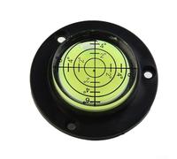 Shophubio Mini rond pour niveau Bullseye - 50 x 12 mm - 360° pour le remplacement de niveau pour outils de bricolage, de menuiserie et de mise en page - Corps en acrylique transparent avec bulle noire