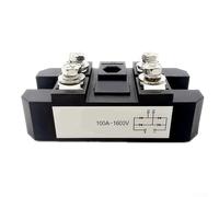 Shophubio Module de diode monophasé 100 A 1600 V Pont, redresseur pour MDQ-100A, module redresseur industriel à 4 bornes pour onduleur et alimentation CC