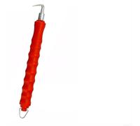 Shophubio Outil de fixation - pour barre en acier automatique pour chantiers de construction et utilisation agricole, fil à crochet droit, 30 cm, rouge