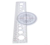 Shophubio Outil de navigation rotatif pour modèles X-8/X-7, calculatrice de vol transparente et règle de mesure de vitesse pour professionnels de l'aviation (X-8)