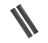 Shophubio Paire de poignées de guidon en cuir pour vélo rétro avec design antidérapant absorbant les chocs, 22,2 mm de diamètre, 120 mm de longueur (120 mm, noir)