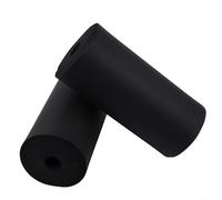 Shophubio Patins de rechange en mousse pour machine d'extension de jambe, tampon en mousse haute densité, noir pour pieds de machine de poids, convient aux tuyaux de 20 à 22 mm de diamètre (140 mm)