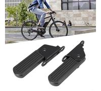 Shophubio Pédale avant électrique pliable pour vélo avec coussinet en caoutchouc antidérapant et plaque en acier renforcé, compatible avec scooter électrique et cyclomoteur, 2 styles (5 cm x 7 cm)