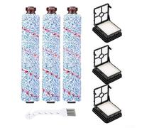 Shophubio Pièces de rechange pour Bissell-CrossWave, rouleau brosse multi-surfaces et kit de filtre HEPA, compatible avec les modèles 1868 et 1866, comparé à la pièce 1608683