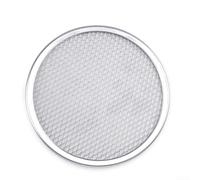 Shophubio Plaque à pizza perforée - Plateau en maille d'aluminium robuste pour une cuisson uniforme, plaque à pizza à croûte croustillante, plaque de cuisson en fil métallique qui passe au four (22,9