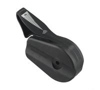 Shophubio Poignée de commande d'accélérateur pour 4 tondeuses à gazon, commande directe du câble d'accélérateur avec joints de cuvette flottante, accessoire en plastique noir et rouge (noir)