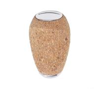 Shophubio Poignée de moulinet de pêche en liège en caoutchouc - Poignée en forme de goutte d'eau compatible avec les moulinets Daiwa, design ergonomique pincé plat, 23 mm x 36 mm, argenté, léger