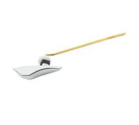 Shophubio Poignée de toilette latérale à montage avant, levier de chasse d'eau en alliage de zinc avec écrou en laiton, finition chromée, pièce de rechange pour la plupart des réservoirs de toilettes