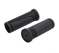 Shophubio Poignées de guidon de vélo en caoutchouc TPR - 22,2 mm de diamètre antidérapantes pour poignées de vélo avec absorption des chocs, court/long (court + court)