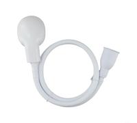 Shophubio Pommeau de douche Quick Connect pour le bain de bébé et le lavage des poils des enfants, tuyau flexible de 1,1 m, compatible avec les robinets standard - ABS/PVC - Blanc