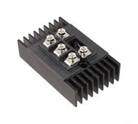 Shophubio Ponts redresseurs à diodes triphasés de qualité industrielle avec dissipateur thermique, module redresseur haute tension 100 A 150 A 1600 V pour alimentation et onduleurs (MDS150A)