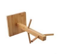 Shophubio Porte-tasses en bois en forme d'arbre - Porte-tasses à café à six crochets pour cuisine ou bureau, montage mural et adapté au bureau, construction en bois naturel respectueux de