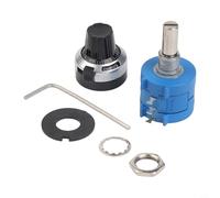 Shophubio Potentiomètre 10 tours 10 K Ohm avec compteur de rotation, potentiomètre rotatif réglable multi-tours, résistance variable pour