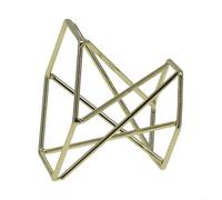 Shophubio Présentoir de baseball compatible avec softball, balle de tennis - Support de balle de sport en métal durable fabriqué à partir d'acier au carbone avec finition lisse (doré)