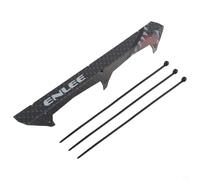 Shophubio Protection de chaîne en polypropylène pour cadre de vélo - Finition fibre de carbone noire avec coque rigide résistante à l'usure