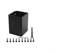 Shophubio Protection de poteau de clôture - Housse réglable en acier inoxydable pour poteaux en bois extérieurs, 8,3 à 15,2 cm de diamètre, contre la pluie, la tondeuse à gazon et la pourriture (A)