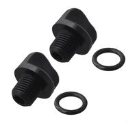 Shophubio R0446000 Lot de 2 robinets de vidange de piscine avec anneau O-for, remplacement étanche pour pompes Zodiac, filtre et surpresseur, construction en plastique robuste, noir