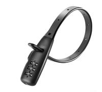 Shophubio Réglable pour serrure à combinaison, attache de câble portable à trois chiffres pour la sécurité du vélo, casque et skateboard, léger pour un design durable (standard court)