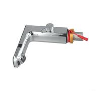 Shophubio Robinet d'évier de salle de bain à capteur numérique, construction en cuivre pur avec finition chromée, mitigeur à poignée unique pour usage domestique et commercial (chromé)