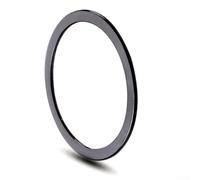 Shophubio Rondelle de pédalier en alliage d'aluminium pour vélo - Rondelle externe creuse de vilebrequin 32 x 24 x 1 mm et 32 x 24 x 1,5 mm pour VTT pour vélo, noir pour entretoise de composant (32 x