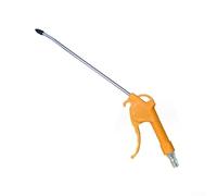 Shophubio Souffleur d'air pour nettoyage industriel - Souffleur pneumatique portatif avec poignée en plastique jaune et buse en acier inoxydable (AR-10/AR-12) (long AR-12)