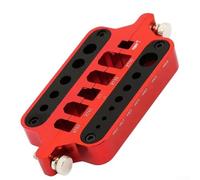 Shophubio Station d'isolation de soudage en alliage d'aluminium, plaque d'isolation thermique pour XT60 et pour connecteurs XT90, outil de gabarit de soudure RC Hobby (rouge)