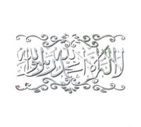 Shophubio Sticker Mural Miroir Acrylique 3D - Vintage Style Home Decor Decal, Grand Espacement Expanding Miroir Sticker Autocollant Noir Or Argent 60*34cm(Or)